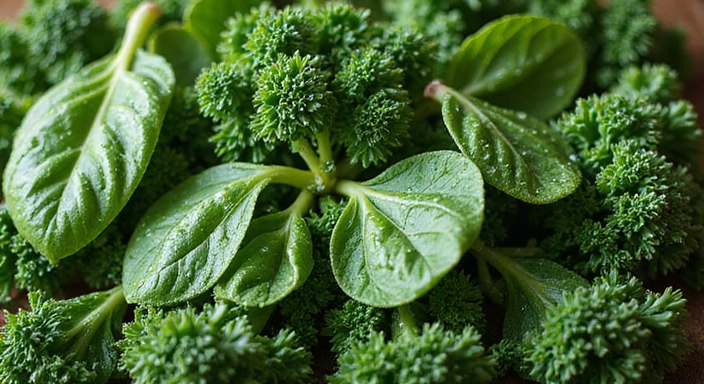 Imagen destacada del artículo sobre beneficios de las verduras de hoja verde